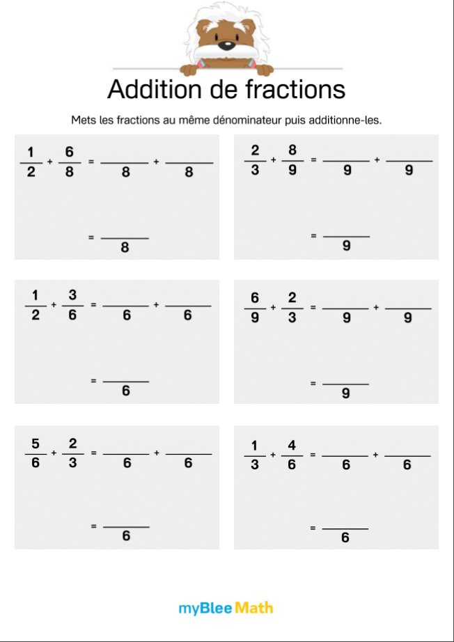 Addition De Fractions 5 Additionner Deux Fractions De Denominateurs Differents Par Myblee Math Jenseigne Fr This is an online length converter, convert millimeters(mm) to inches, centimeters(cm) to inches, inches to cm, inches to mm, include fraction and decimal inches, with a ruler to show the corresponding of units. additionner deux fractions