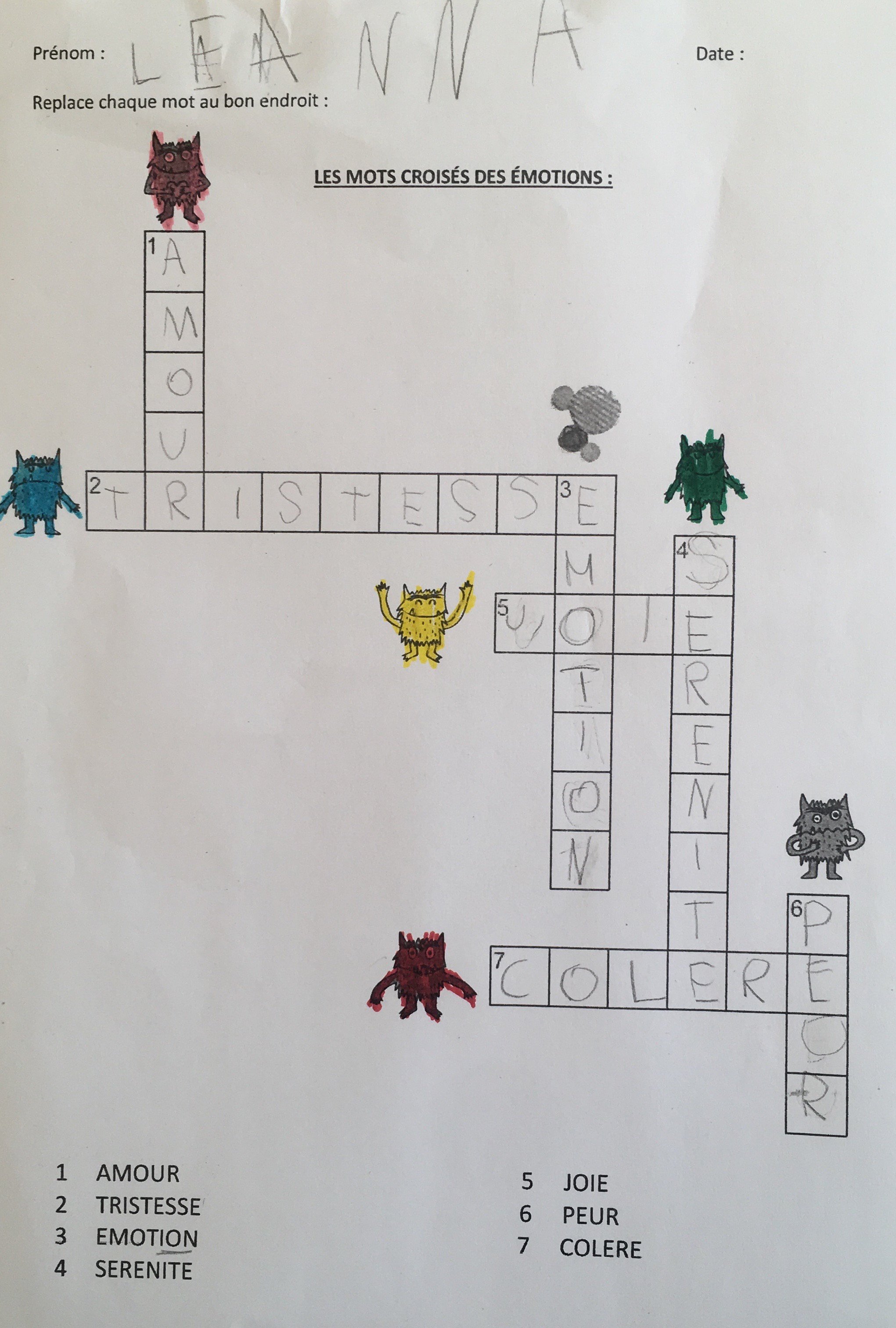 Mots Croises Sur Les Emotions Jenseigne Fr Mots Croises Sur Les Emotions Jenseigne Fr