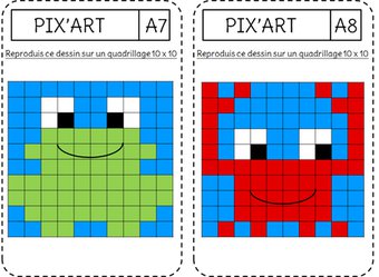 Image de Reproduction - le Pixel art - L ecole de crevette