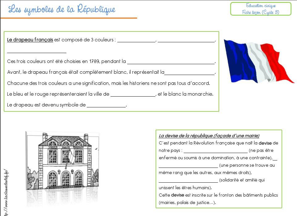 Les symboles de la République par Beneylu Spot jenseigne.fr