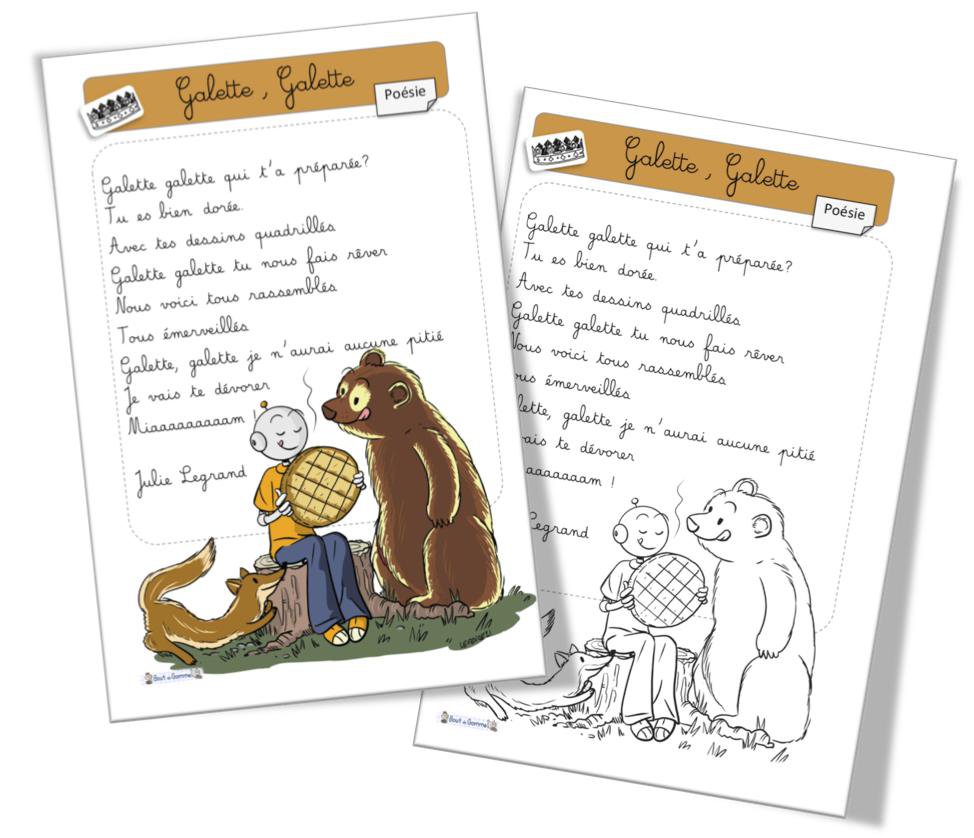 Poesie Sur La Galette Par Bout De Gomme Jenseigne Fr