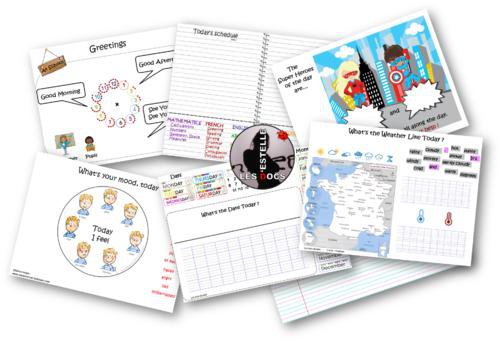 Anglais Paperboard Des Rituels Greetings Schedule Super Heroes Date Weather Par Les Docs D Estelle Jenseigne Fr Anglais Paperboard Des Rituels Greetings Schedule Super Heroes Date Weather Par Les Docs D Estelle Jenseigne Fr