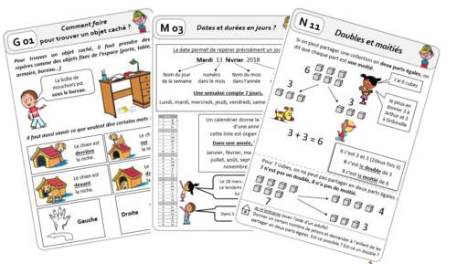 Leçons de mathématiques (Cap Maths CP) - 2017 par Le stylo de Vero