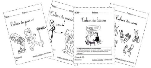 Page De Garde Phonologie Cp Pages de garde des cahiers de CP par Le stylo de Vero - jenseigne.fr