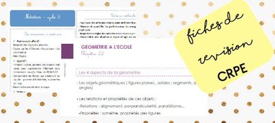 Fiches de révision pour le crpe par Maitresse de la forêt - jenseigne.fr