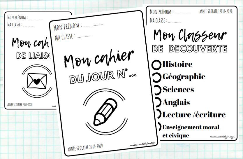 Page De Garde Classeur Maitresse Modifiable www.jenseigne.fr