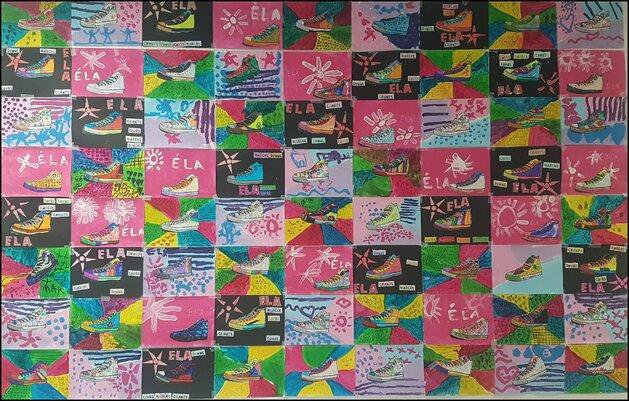 Arts plastiques: Mets tes baskets! par Chez Maliluno - jenseigne.fr
