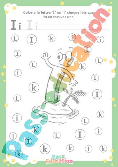 Lettre I – MS – GS – Discrimination visuelle – Maternelle – Cycle 1 ...