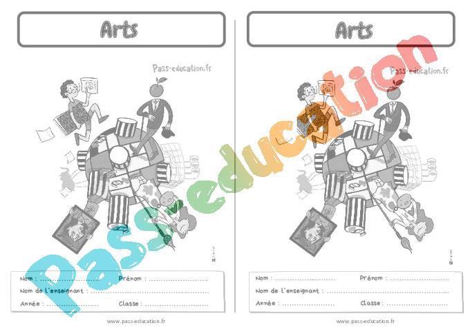 Pages de garde en noir et blanc – A4 – A5 – du CP au Cm2 – Cycle 3