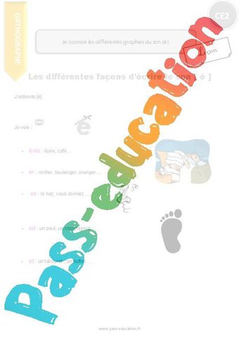Image de Son an en – Ce2 – Exercices corrigés – Orthographe – Cycle 2 – PDF à imprimer