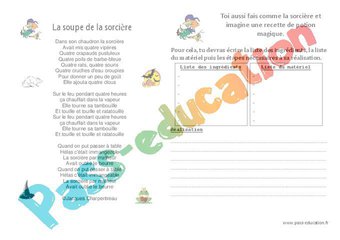 Image de Recette de potion magique – Production d’écrit – Halloween