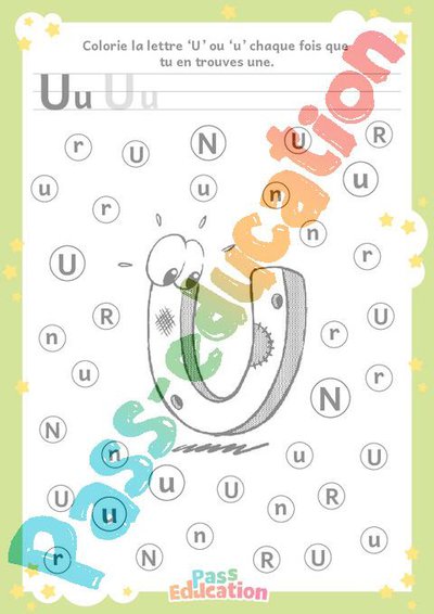 Lettre U – MS – GS – Discrimination visuelle – Maternelle – Cycle 1 ...