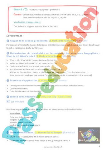 Halloween – Cm1 – Anglais – The Vadrouille Family – My English Pass par
