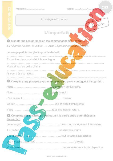 Je Conjugue L imparfait CE2 Exercices Avec Correction Cycle 2 je-conjugue-l-imparfait-ce2-exercices-avec-correction-cycle-2