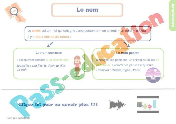 Evaluation Nom Propre Nom Commun Ce1 Pdf