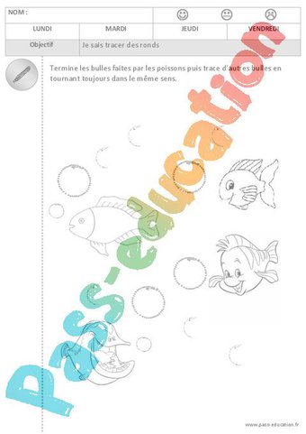 Image de Ronds – Graphisme – Maternelle – Petite section – Moyenne section – Cycle 1