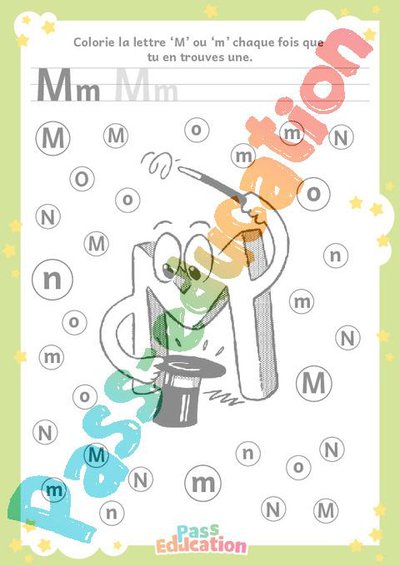 Lettre M – MS – GS – Discrimination visuelle – Maternelle – Cycle 1 ...
