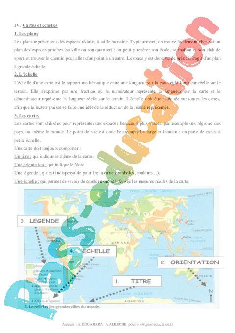 Terre – Cours – 6ème – Géographie – Cycle 3 – PDF à imprimer par Pass ...