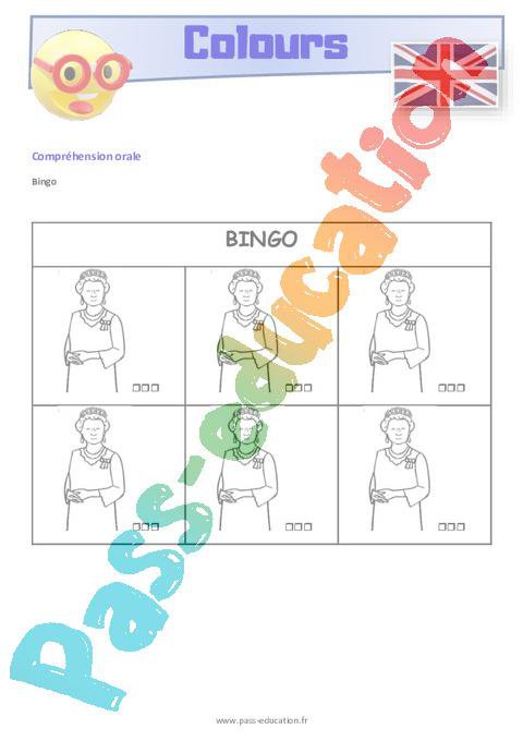 Colours – CM1 – CM2 – Anglais – Lexique – Séquence complète – Cycle 3