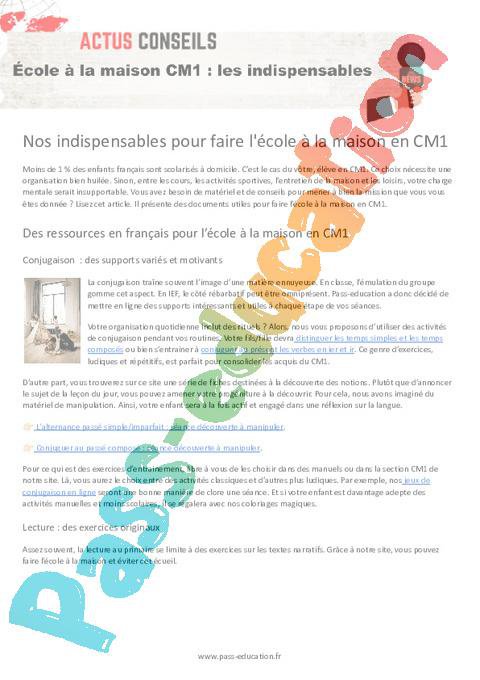  cole La Maison CM1 Les Indispensables Par Pass education fr 