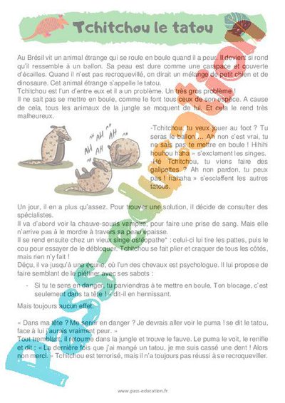 Les animaux – Rallye lecture – Ce2 – PDF à imprimer par Pass-education ...