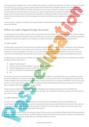 Gérer les problèmes de comportement en classe au quotidien par Pass ...