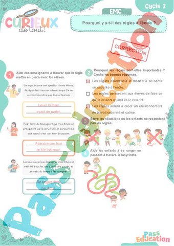 Pourquoi y a-t-il des règles à l’école ? – Ce1 – Ce2 – Curieux de tout ...